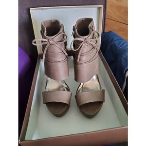 Charlotte Russe Nude Brown Heels